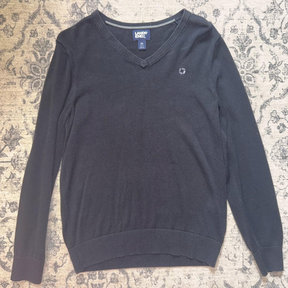 Chase Apparel - Black V-Neck Sweater